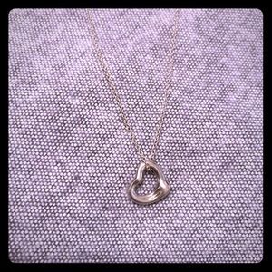 Tiffany and co open heart pendant